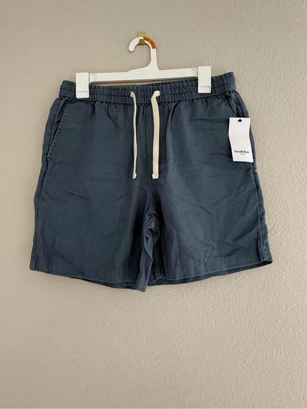 Goodfellow & Co Men's Dark Navy Drawstring Athletic Shorts